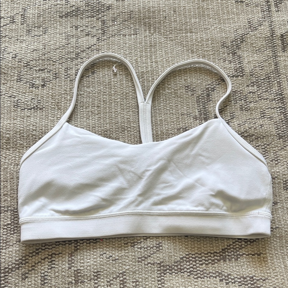 Women's White Sports Bra